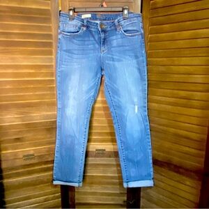 Kut from the Kloth Blue Women's Jeans Boyfriend Sz 10 Straight Stretch Normcore
